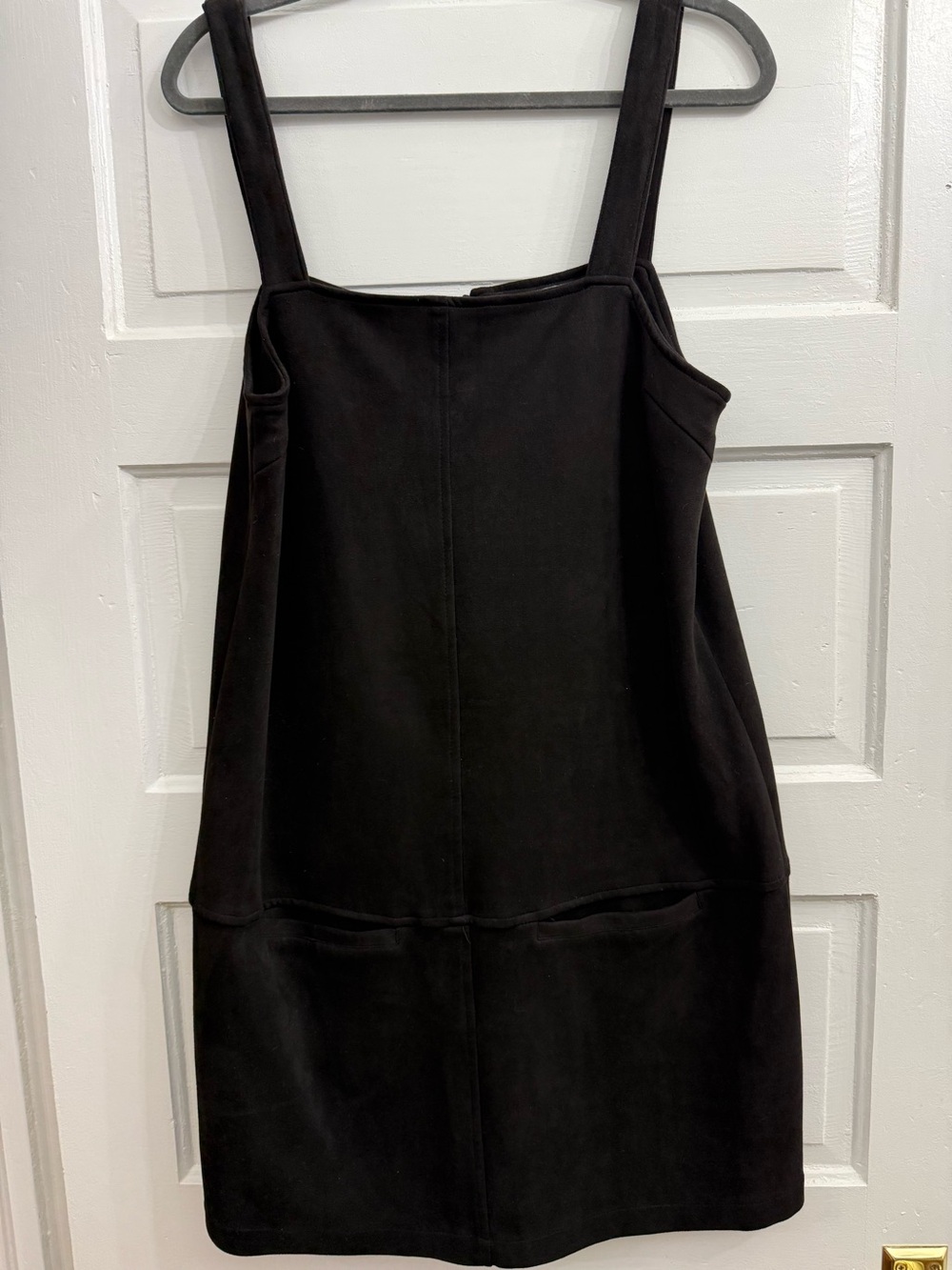 BB Dakota Black Square-Neck Mini Dress
